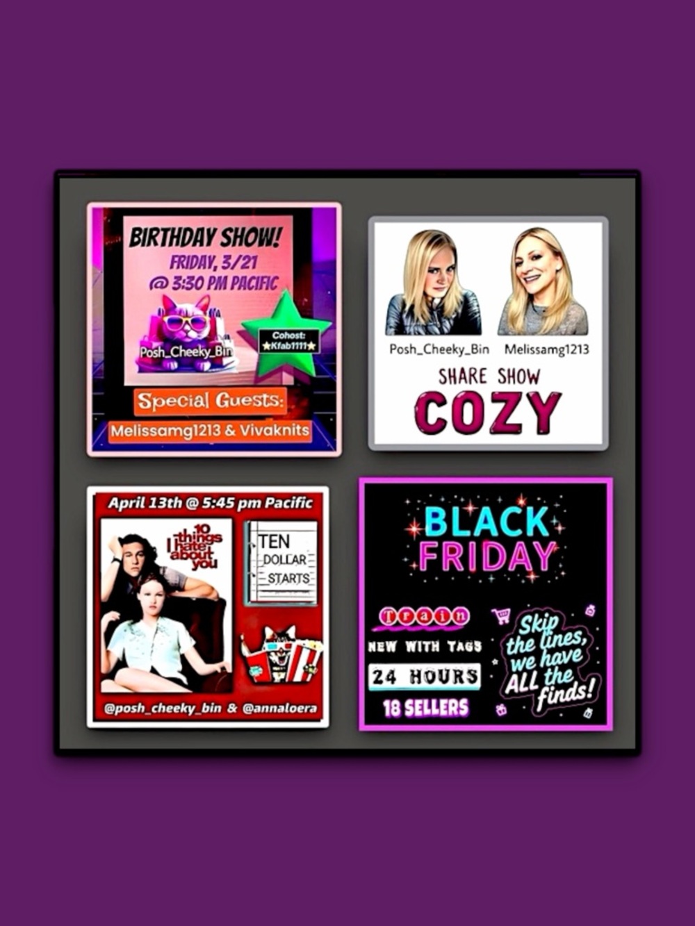 Next LIVE, Sat, 5/2 at 3:30 pm PST Fab Finds For $15 or Less⭐️Posh Cheeky LIVE - Picture 10 of 16